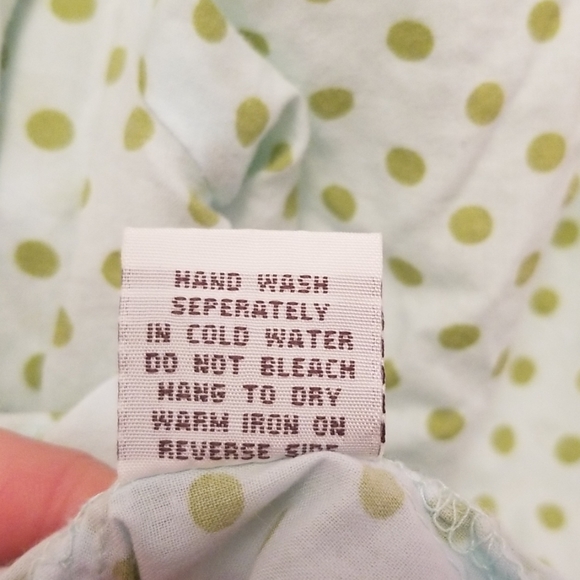 TRAMP polka dot square neck blouse s - Picture 4 of 8